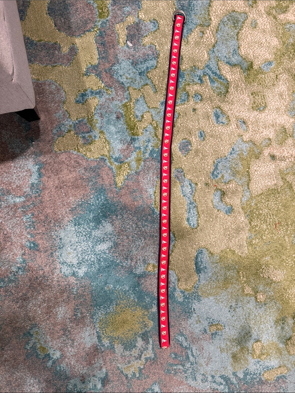 Men's Size L Vineyard Vines Red Logo-Print Belt